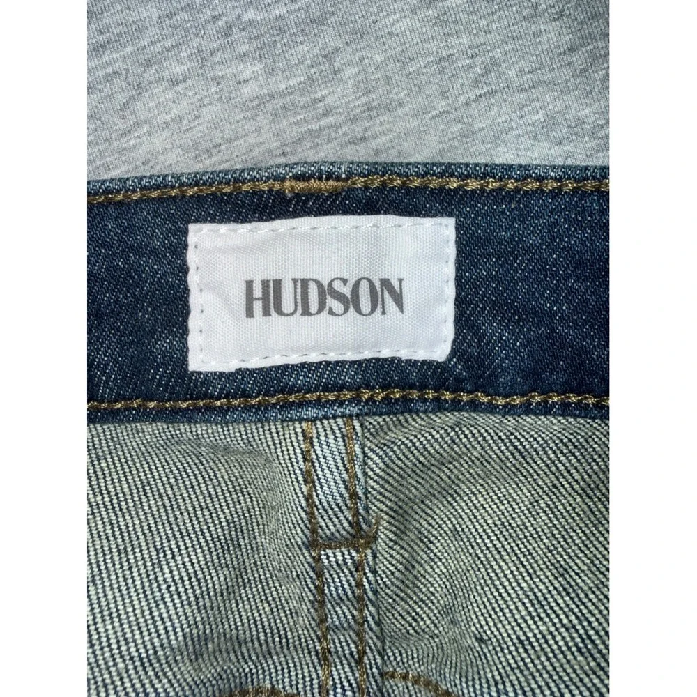Hudson Womens Krista Jeans Skinny Dark Wash Distressed Denim Streetwear Size 28